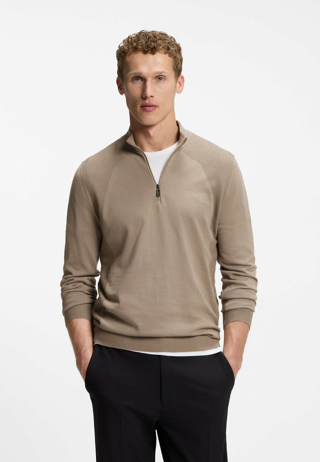BOSS KN_MOMENTUM-LITE MZ - Jumper - light green four