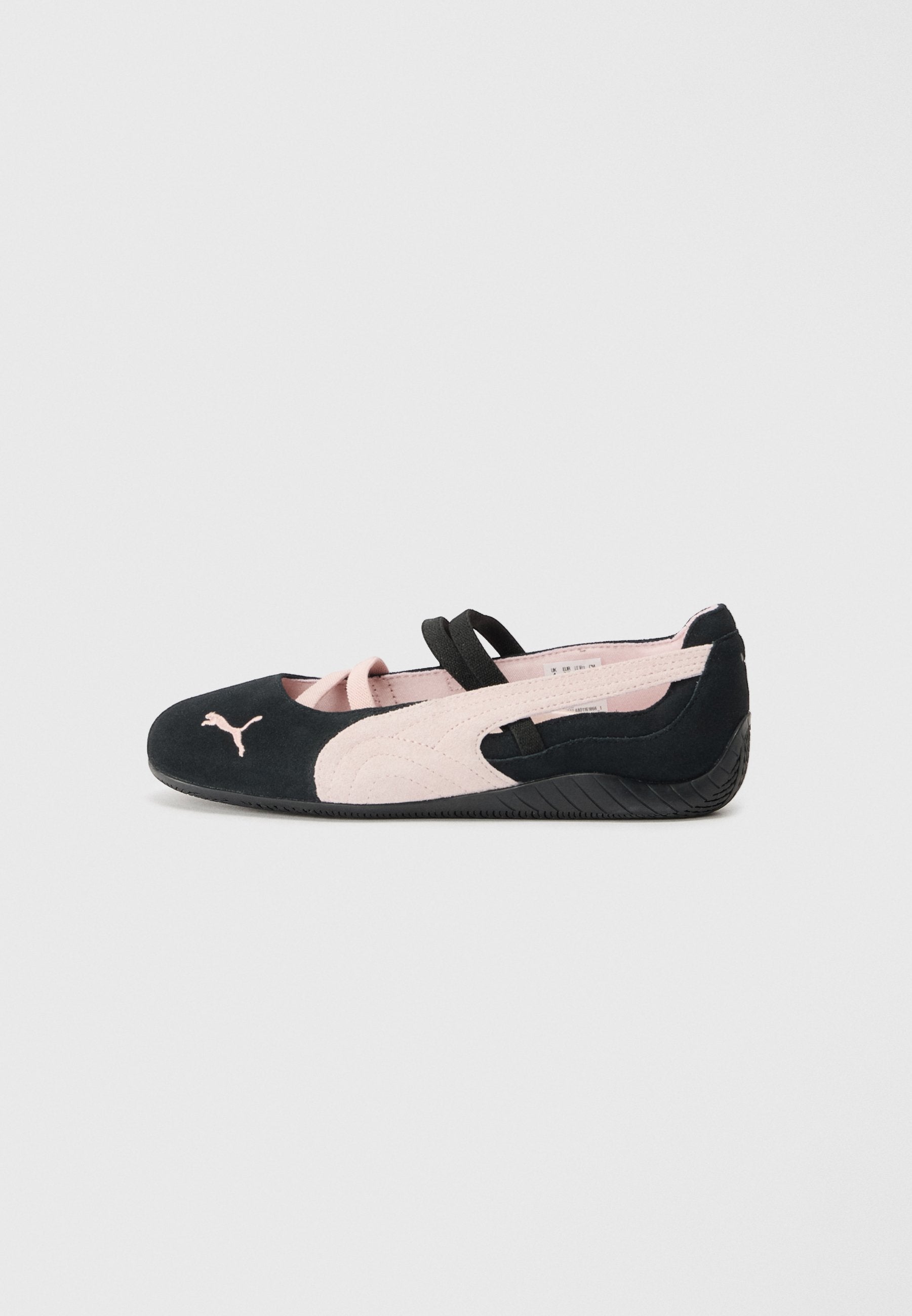 SPEEDCAT - Ankle strap ballet pumps - black/mauve mist