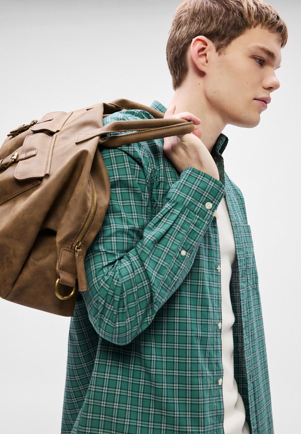CHECK SHIRT - Shirt - green