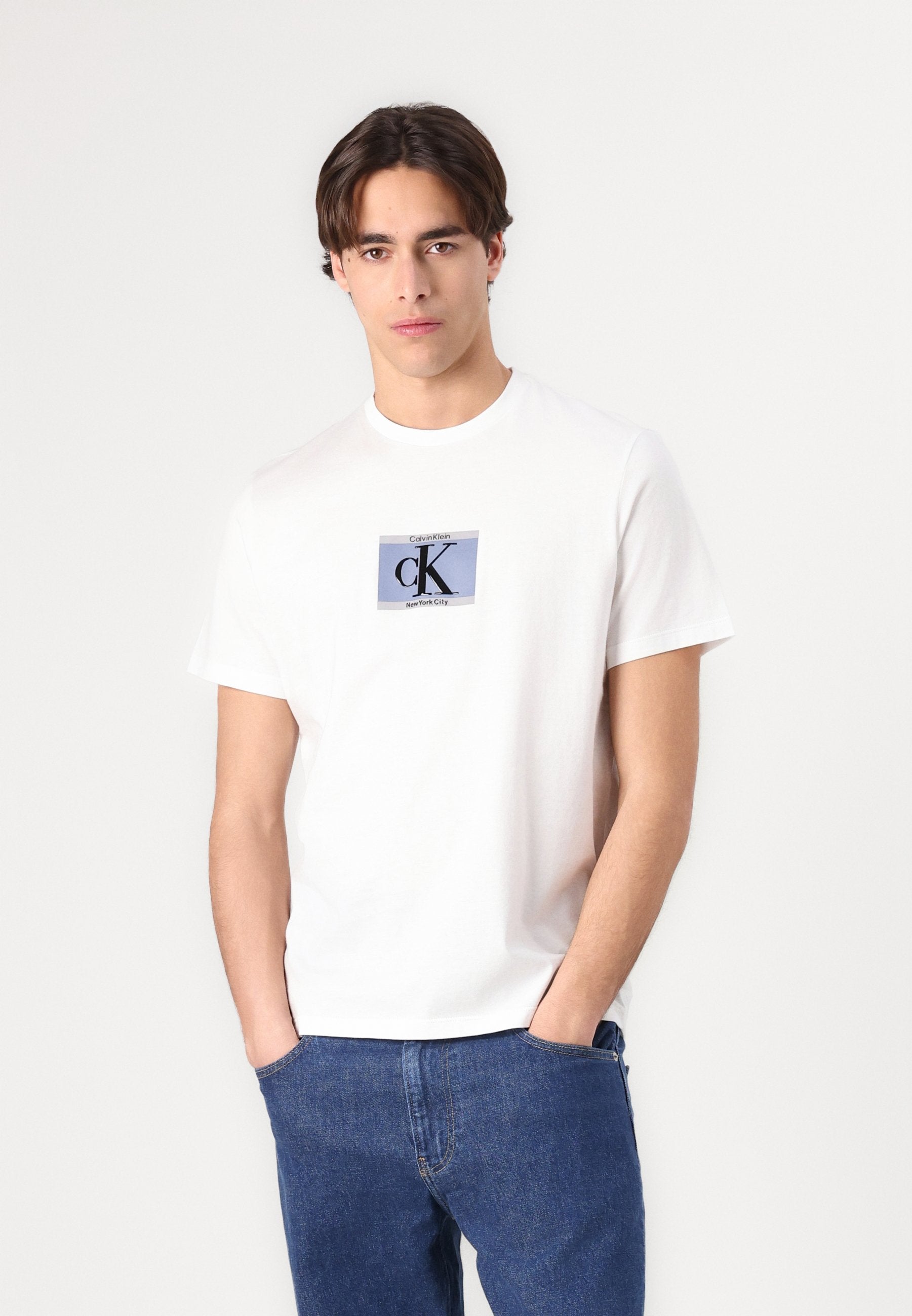 UNISEX - Print T-shirt - bright white