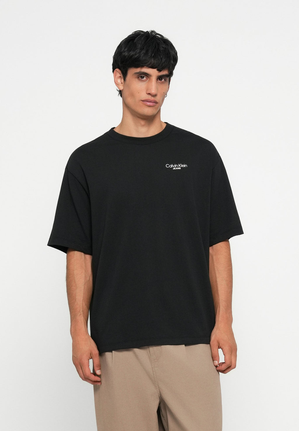LOGO BACK PRINT UNISEX - Print T-shirt - black
