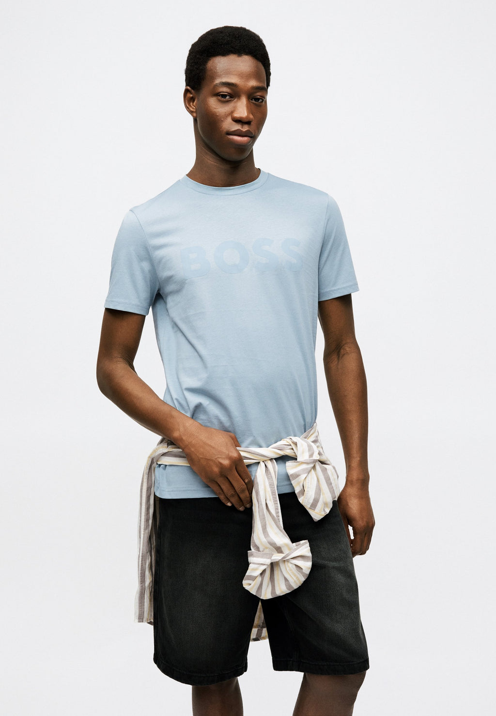 THINKING - Print T-shirt - light pastel blue