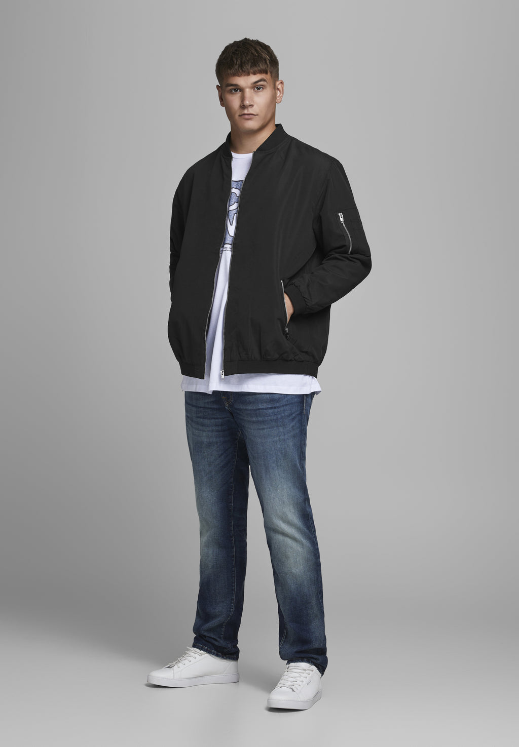 JJERUSH  - Bomber Jacket - black