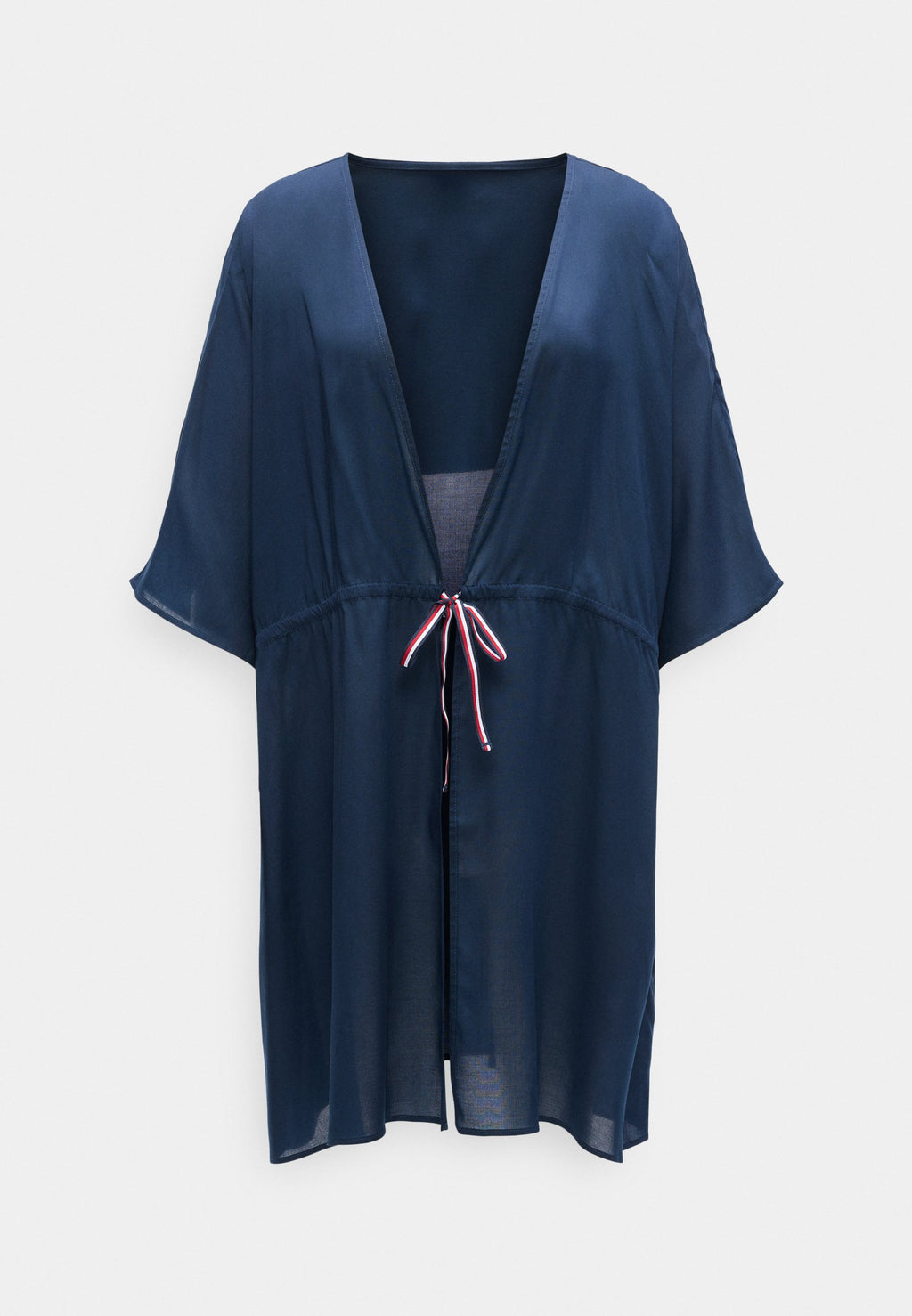 KAFTAN MİNİ PLAJ ELBİSESİ - Plaj aksesuarı - gece mavisi