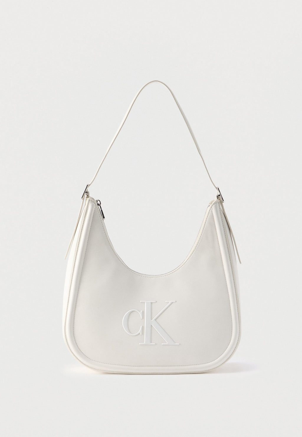 BOLD CRESCENT BAG - Handbag - white