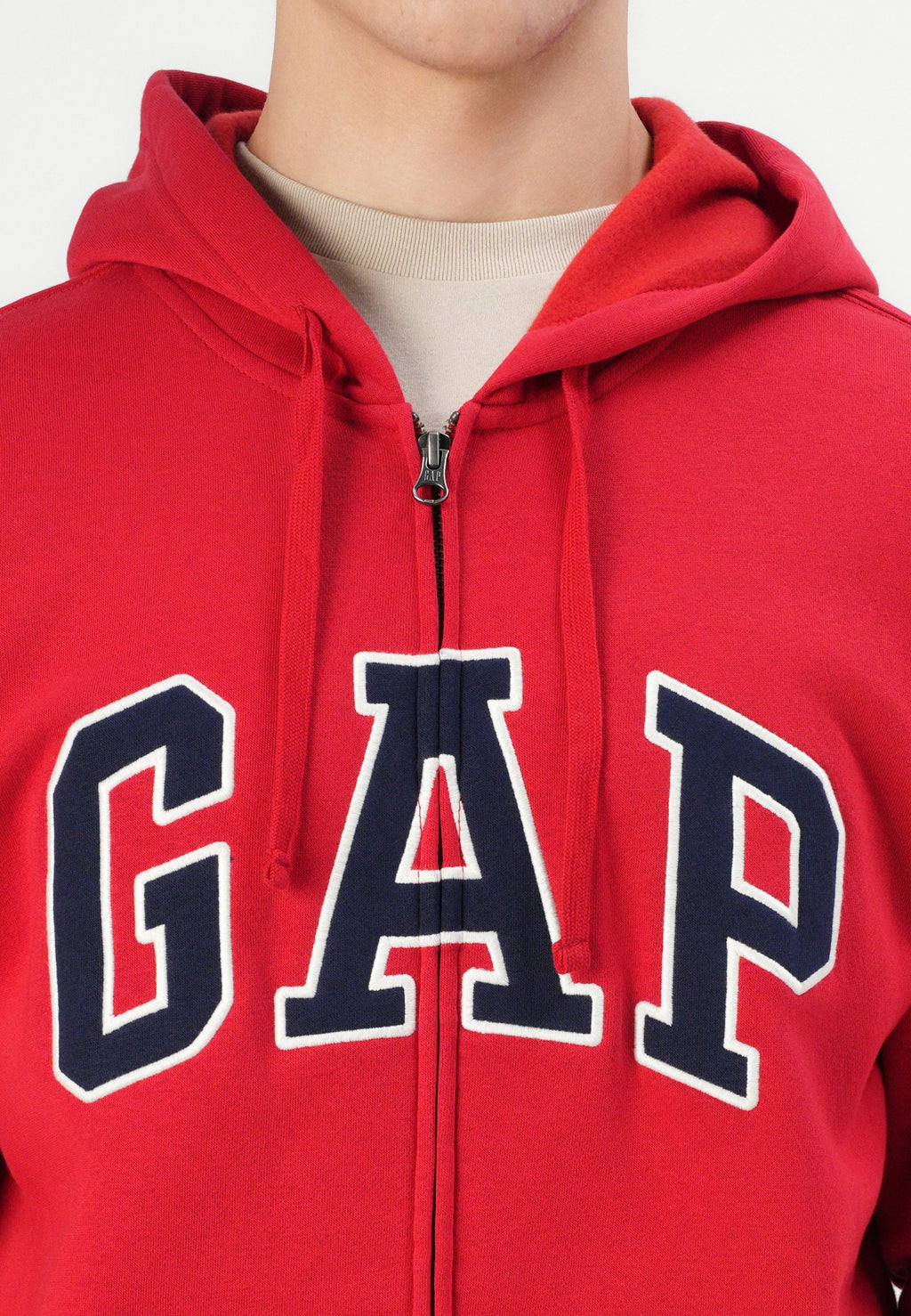HERITAGE LOGO - Zip-up sweatshirt - red apple