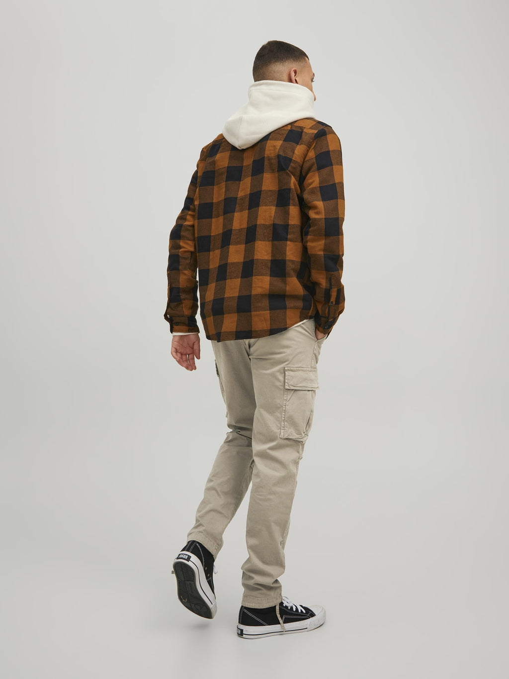 JPSTACE JJTUCKER AMA TAPERED FIT - Pantalon cargo - Marron