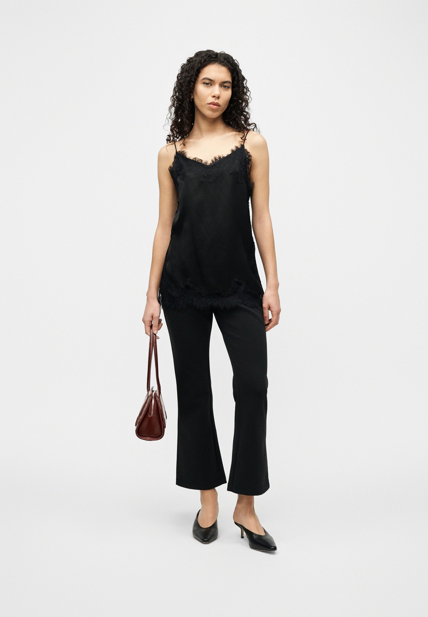 SPACER FIT FLARE PANT - Trousers - black