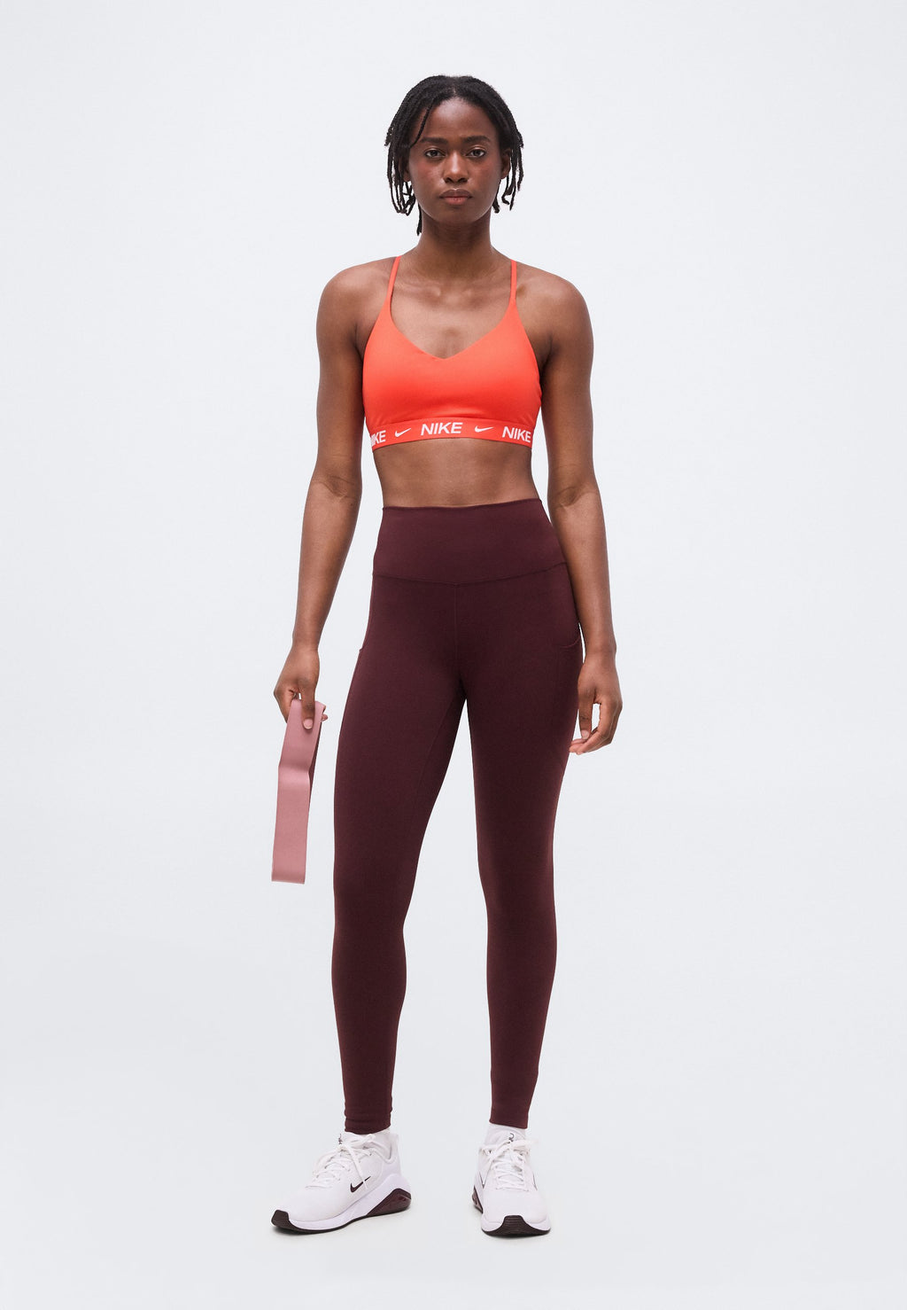 INDY BRA - Light support sports bra - light crimson