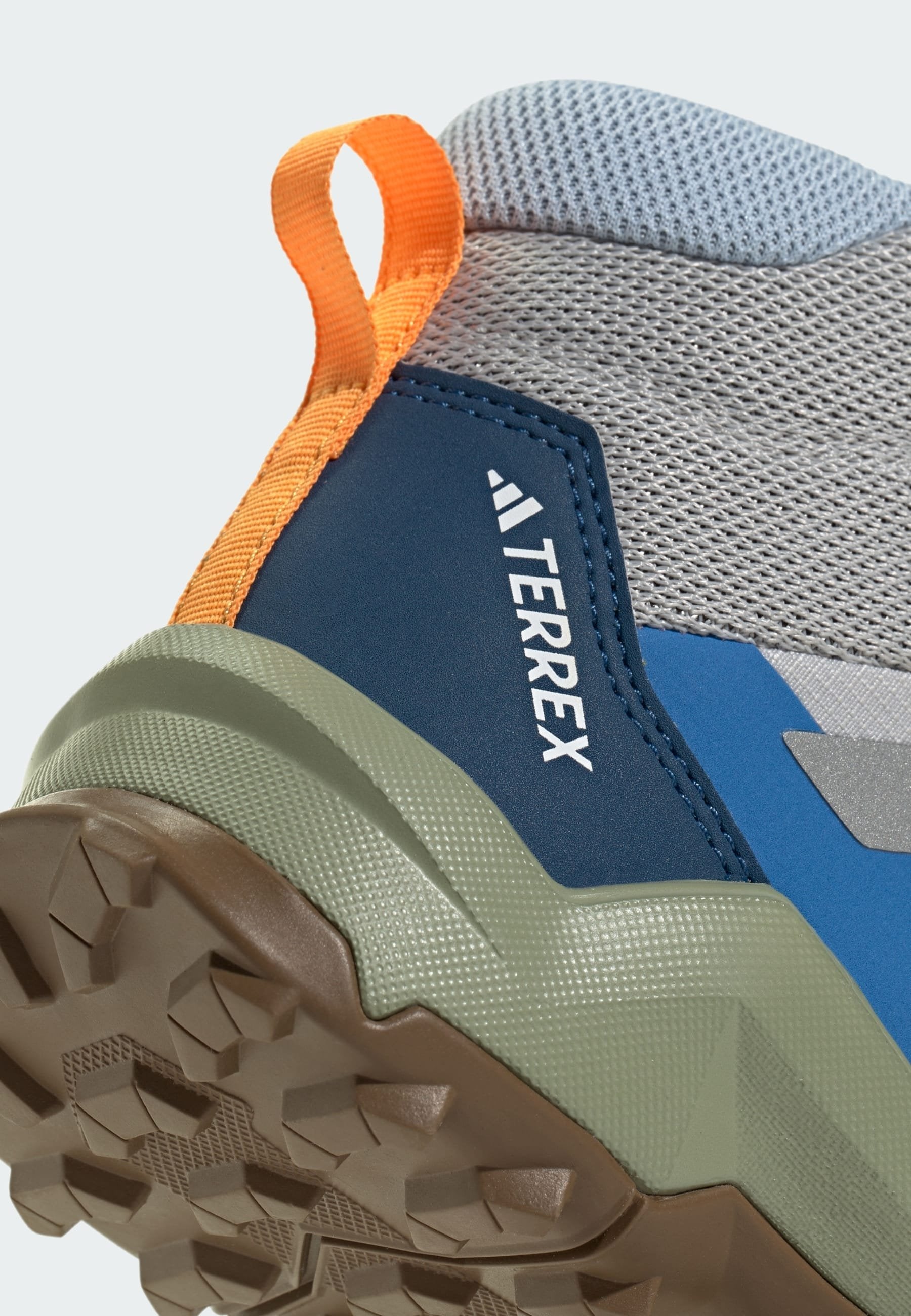 AX4R MID UNISEX - Hiking shoes - grey two/reflective silver/glow blue
