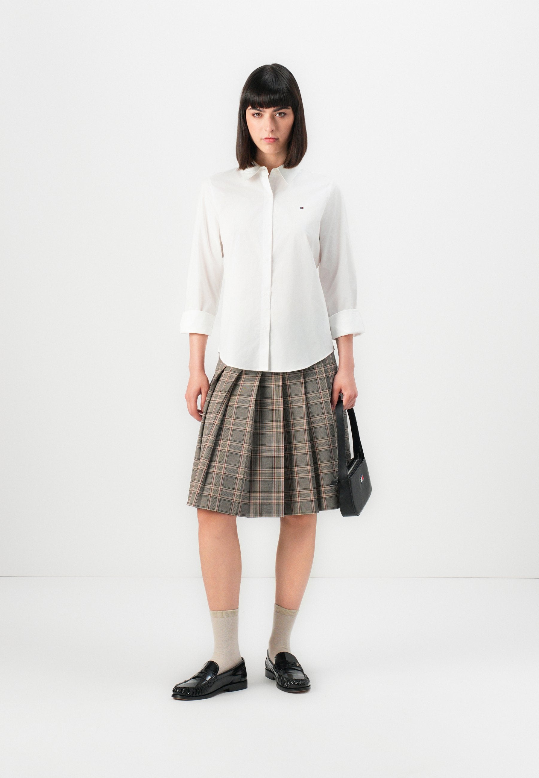 REGULAR CLASSIC SHIRT - Button-down blouse - optic white