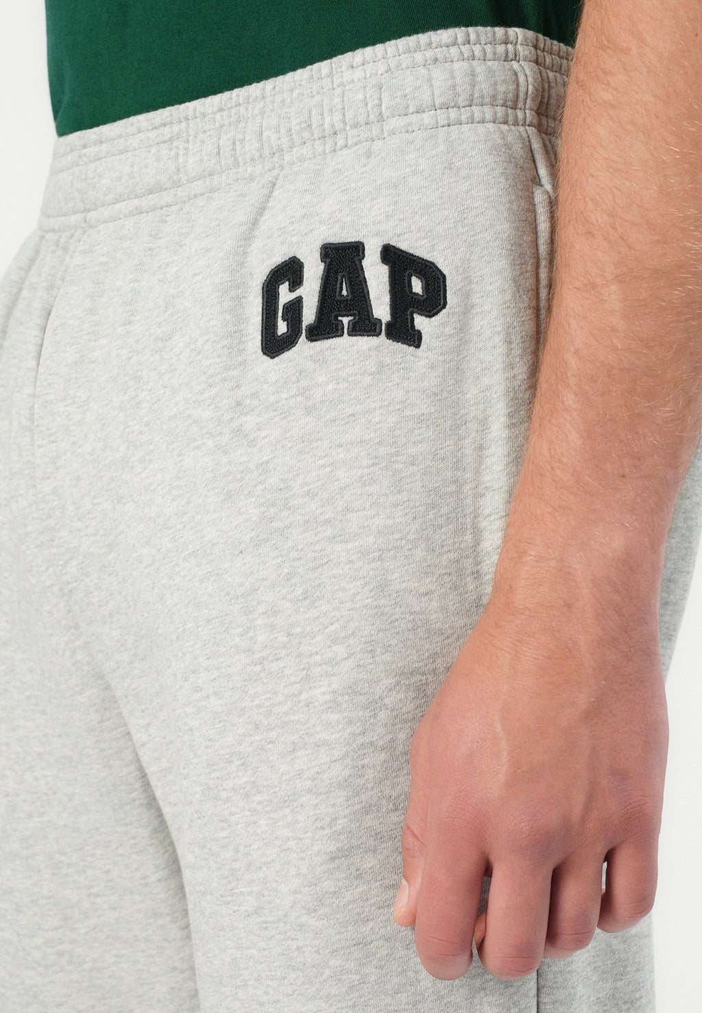 HERITAGE LOGO - Tracksuit bottoms - light heather grey