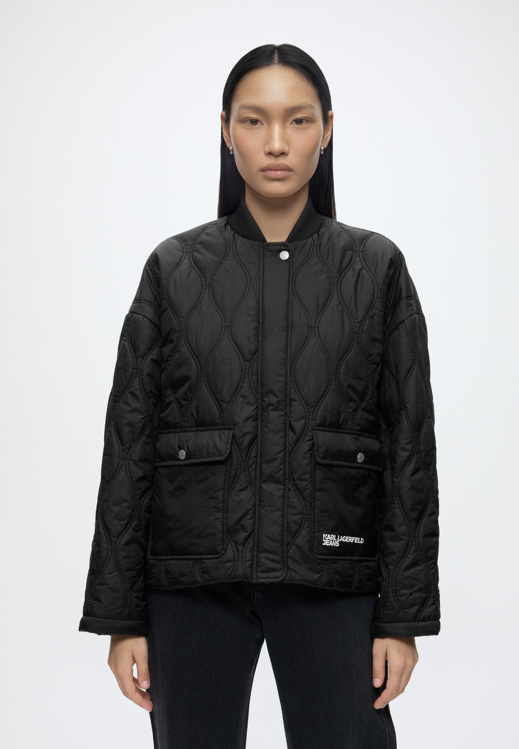 LIGHT QUILTED JACKET - Light jacket - black