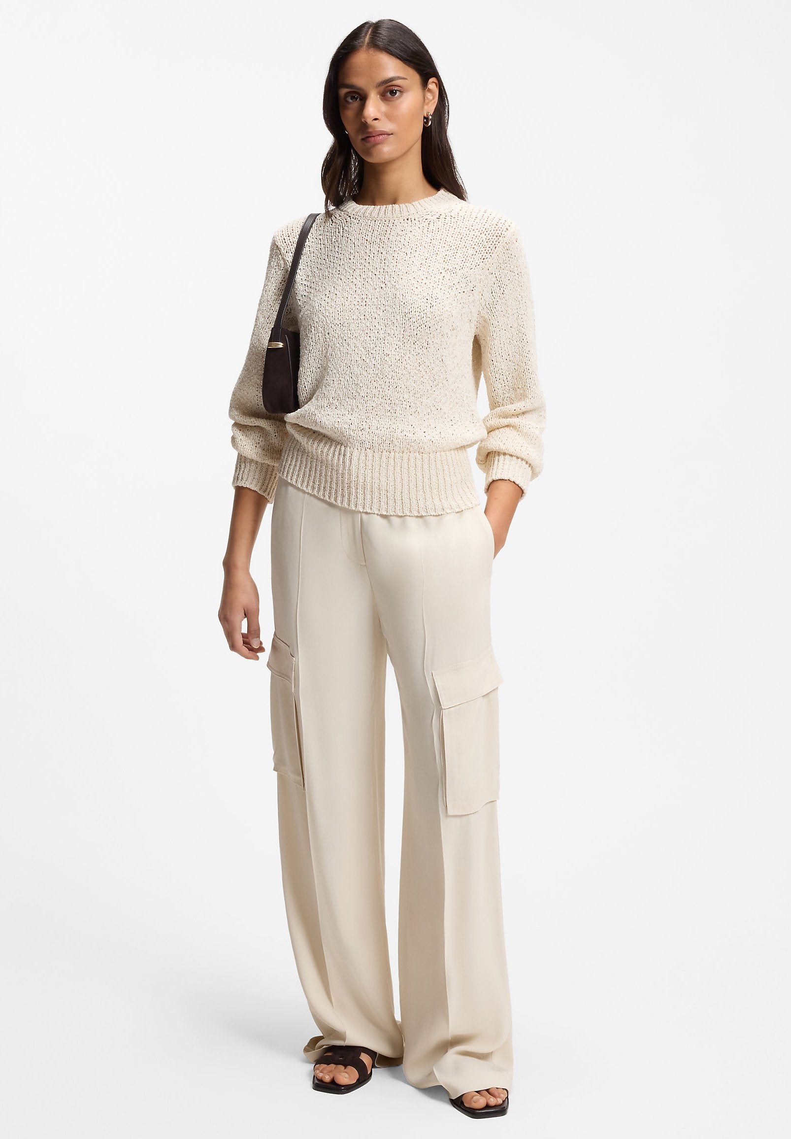 FIBISCUS - Jumper - open white