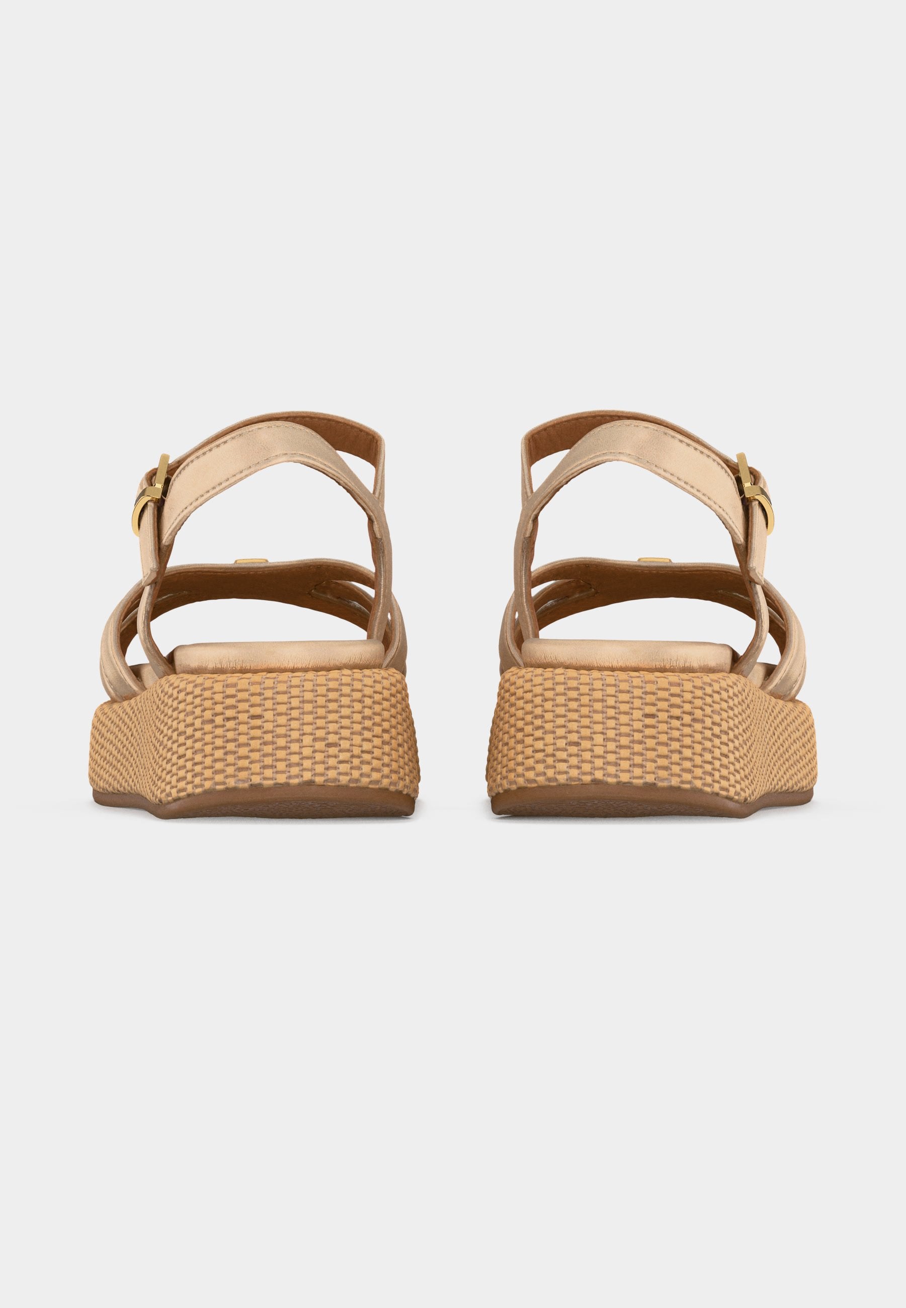 ERIKA - Sandals - platinum-coloured