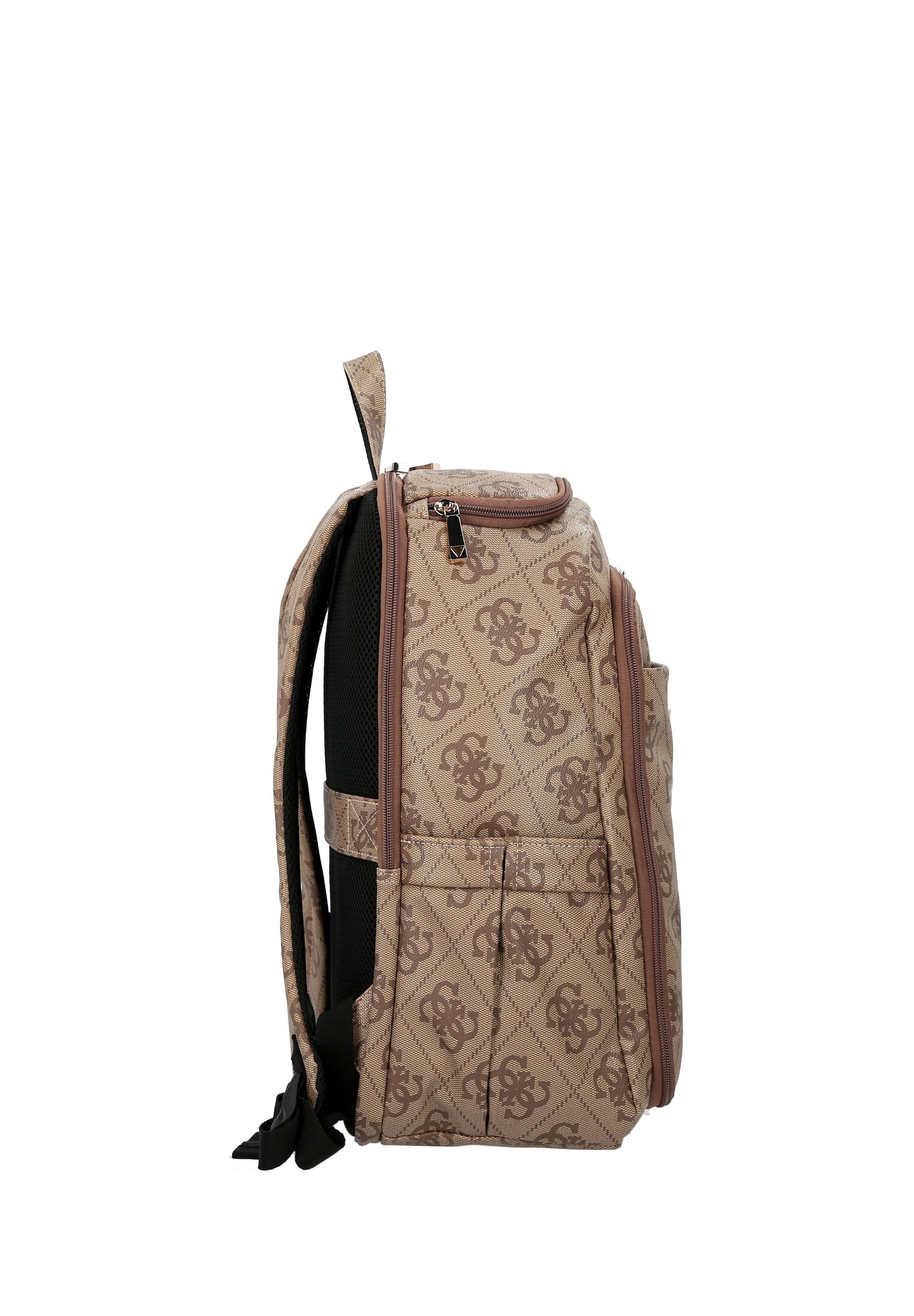 BERTA - Rucksack - latte logo/brown