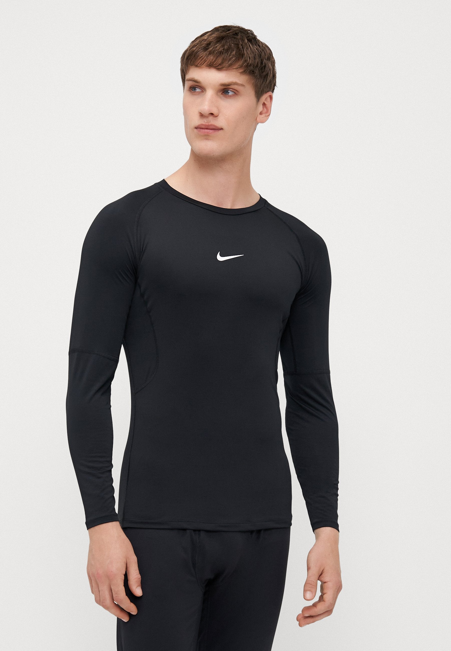 M NP DF TIGHT TOP LS - Undershirt - black/white