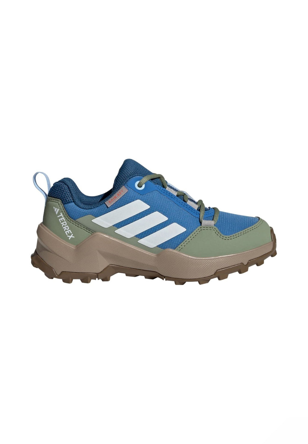 AX4R UNISEX - Hiking shoes - ray blue/off white/tent green