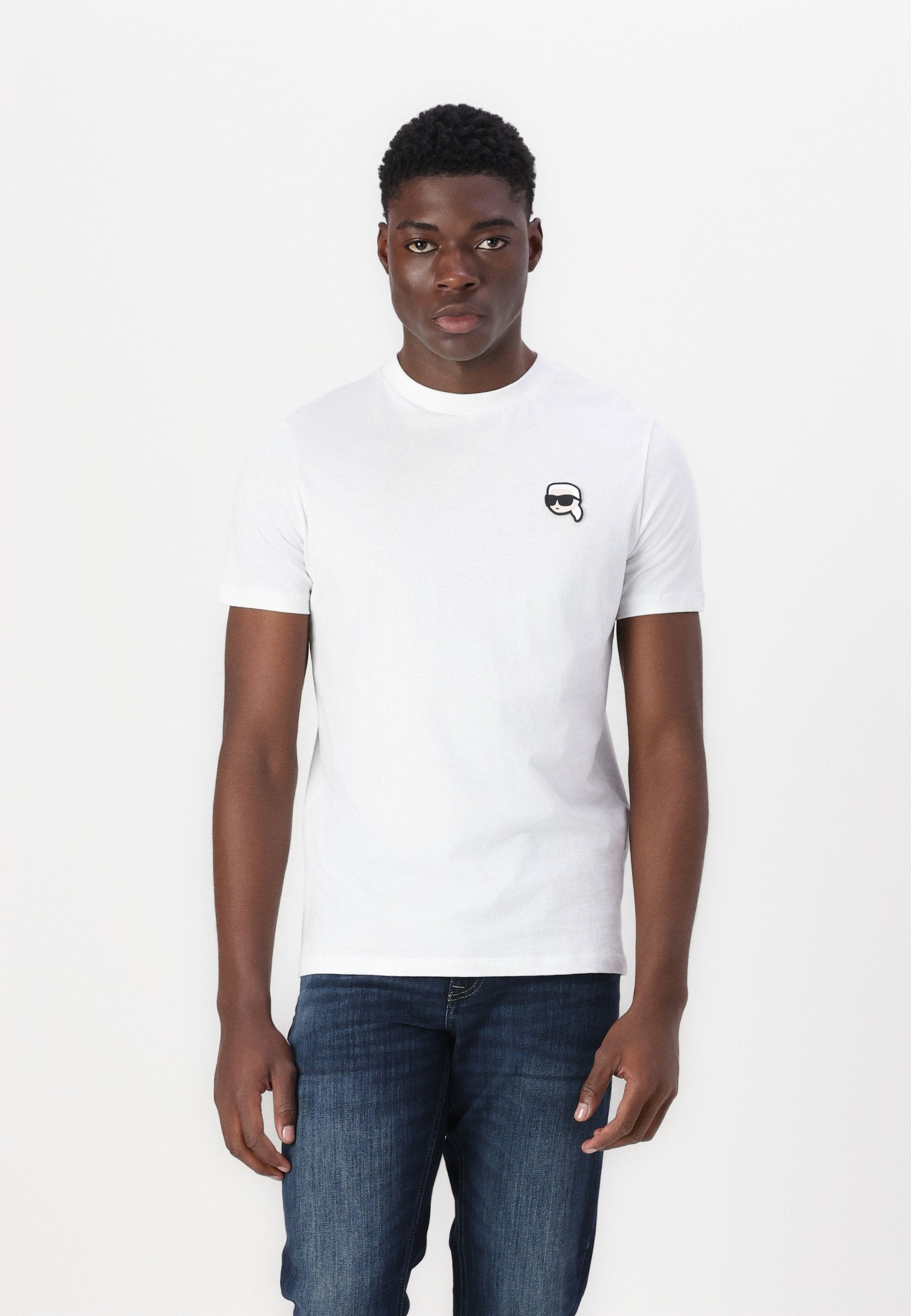 CREWNECK - Print T-shirt - white