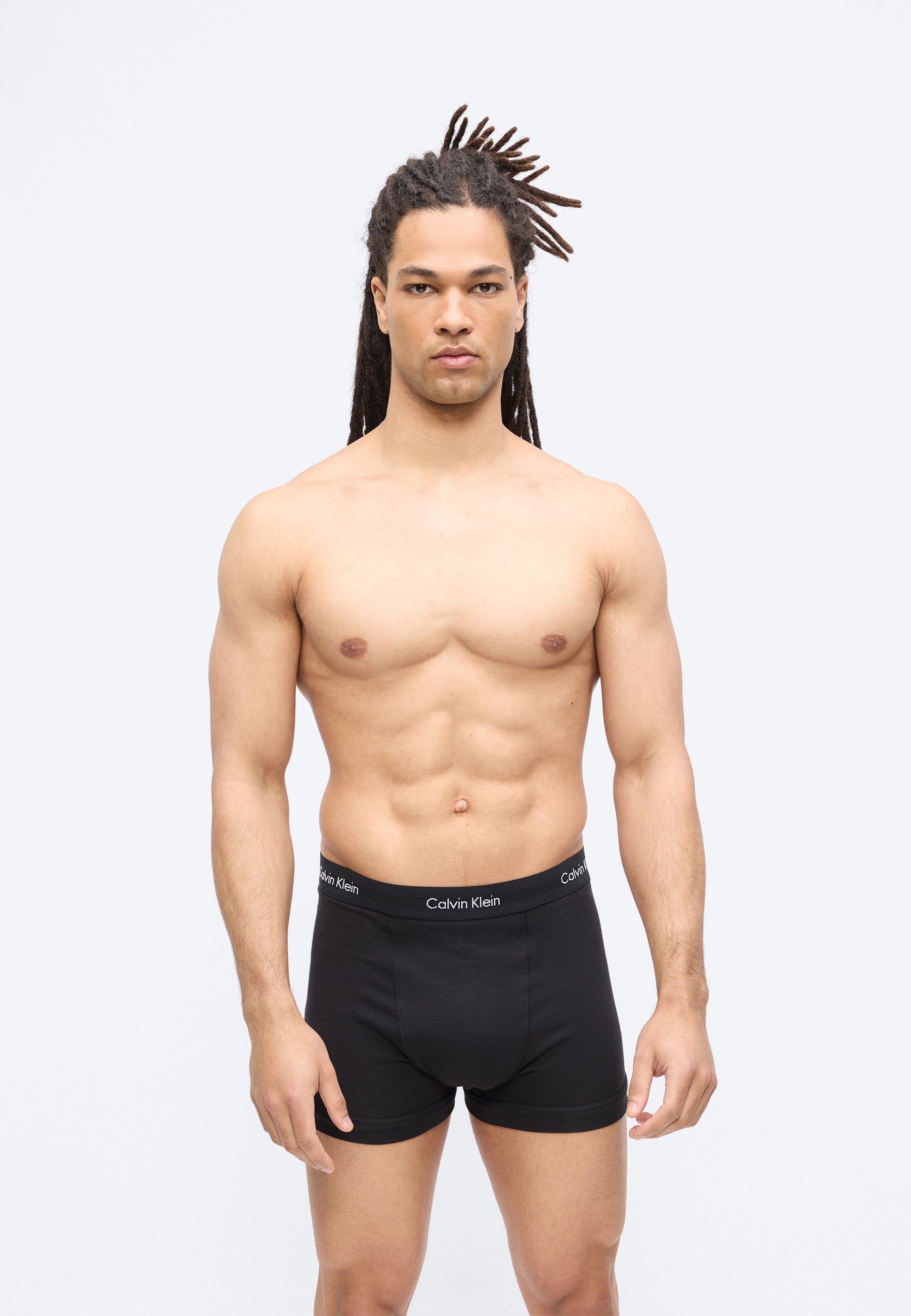 TRUNK COTTON STRETCH 3 PACK  - Trunks - black