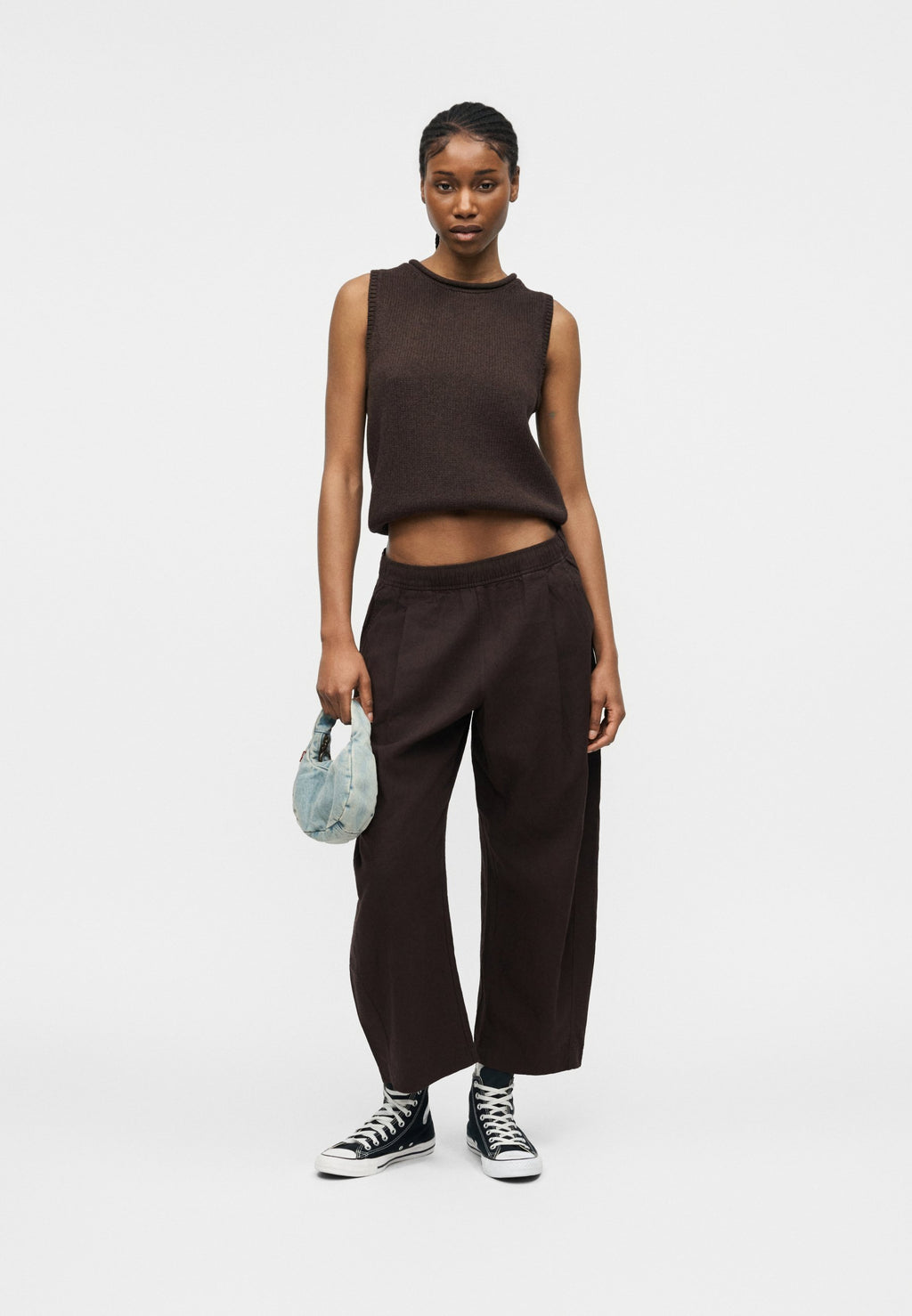 BARREL - Trousers - terra brown