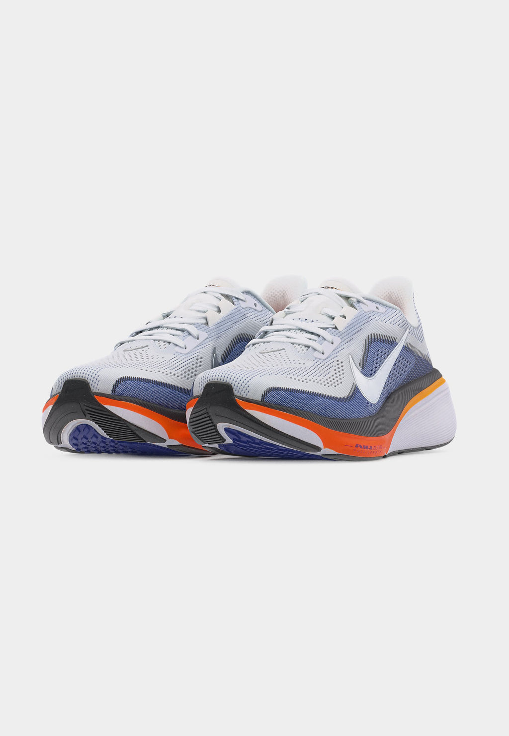 AIR ZOOM PEGASUS  - Road running shoes - white/metallic silver-coloured/lapis/total orange/laser orange/off noir