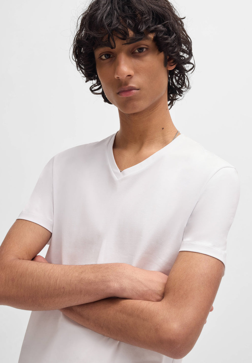 V NECK 2 PACK - Basic T-shirt - white