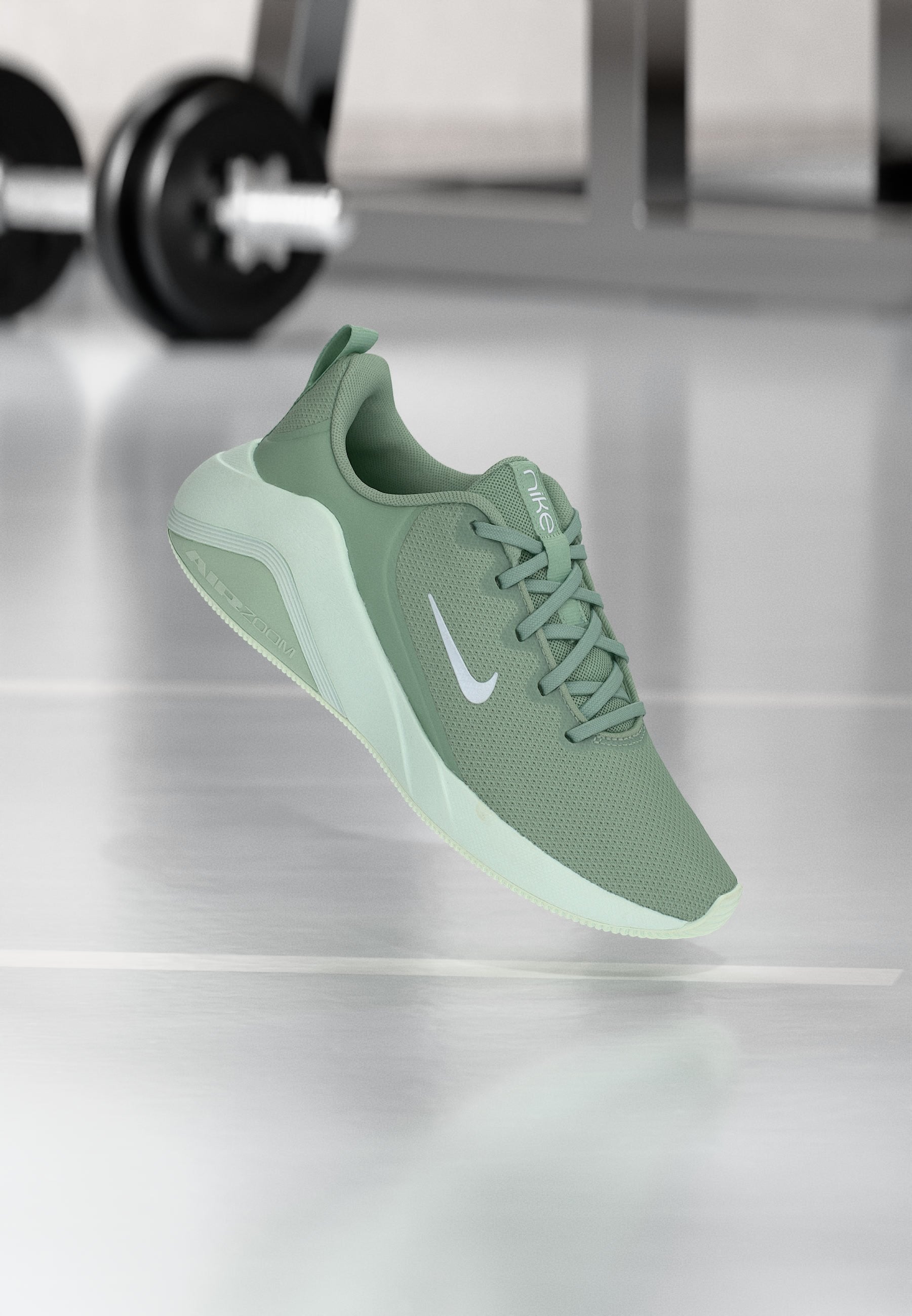 AIR ZOOM BELLA - Training shoe - steam/barely green/white