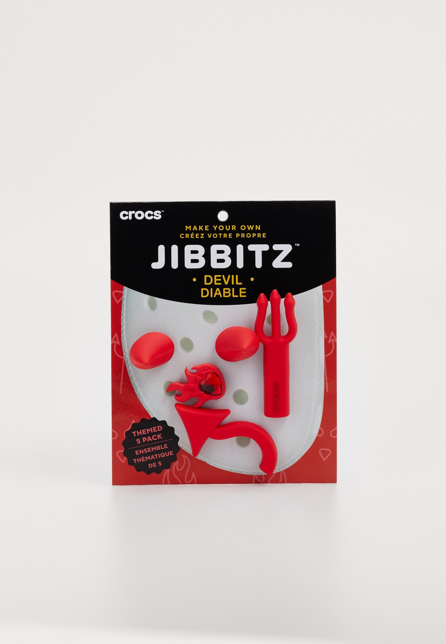 JIBBITZ MAKE YOUR OWN DEVIL 5 PACK UNISEX - Other accessories - red