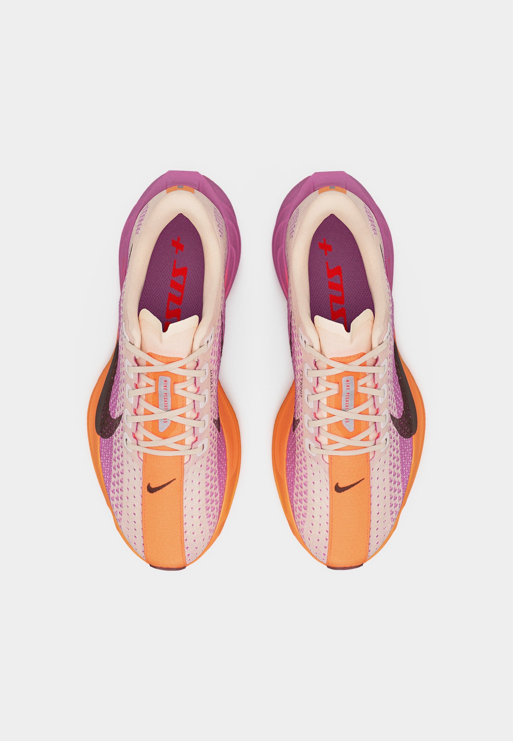 PEGASUS PLUS - Road running shoes - chalk/tattoo/light magenta/bright crimson/orange pulse