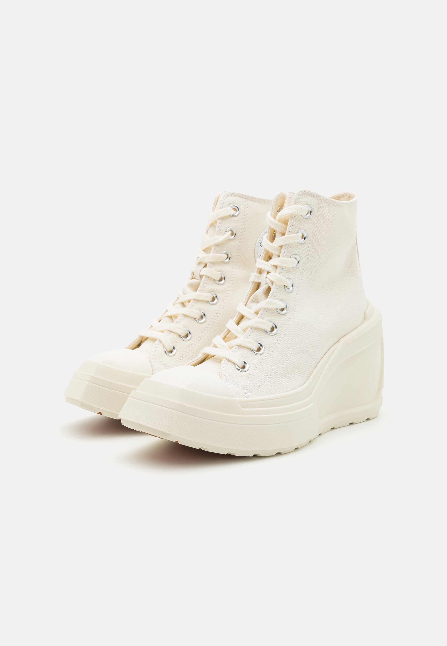 CHUCK 70 DE LUXE WEDGE - High-top trainers - egret/black/white
