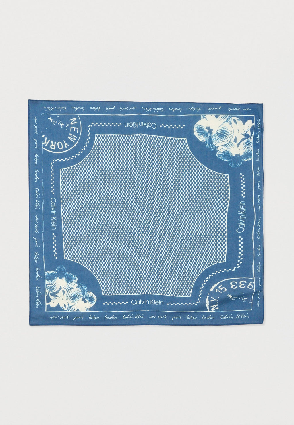 GRAPHIC PRINT BANDANA - Foulard - dark blue