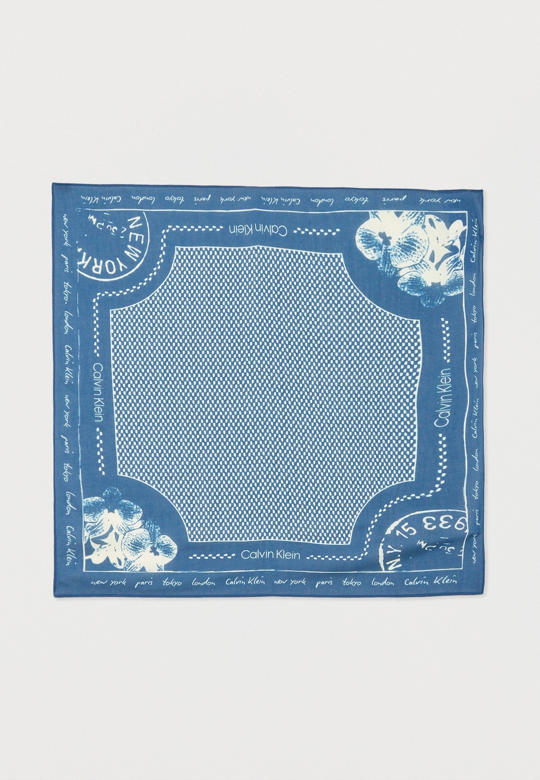 GRAPHIC PRINT BANDANA - Foulard - dark blue