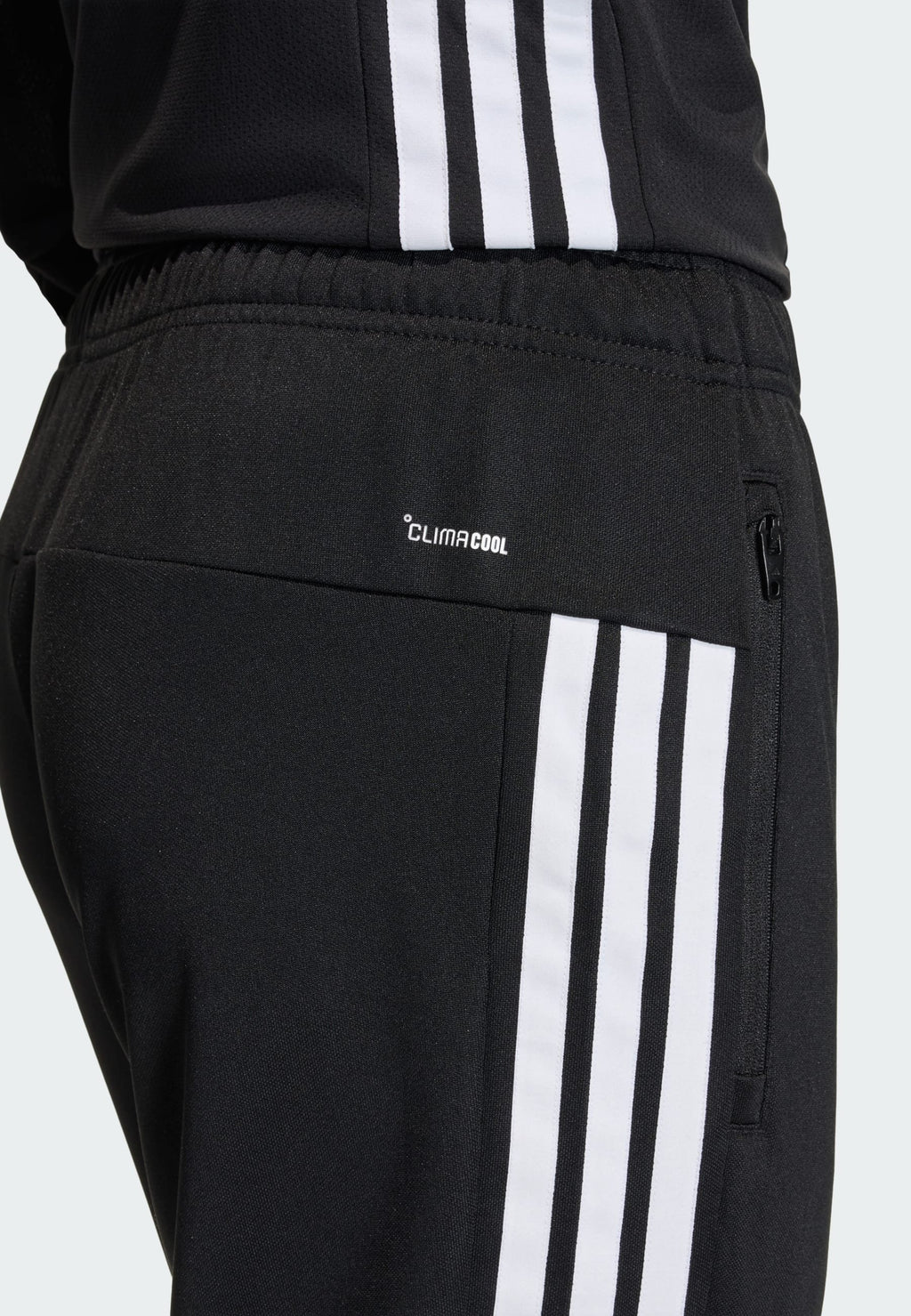 WORKOUT ESSENTIALS ALL-SET 3 STRIPES KNIT - Tracksuit bottoms - black/white