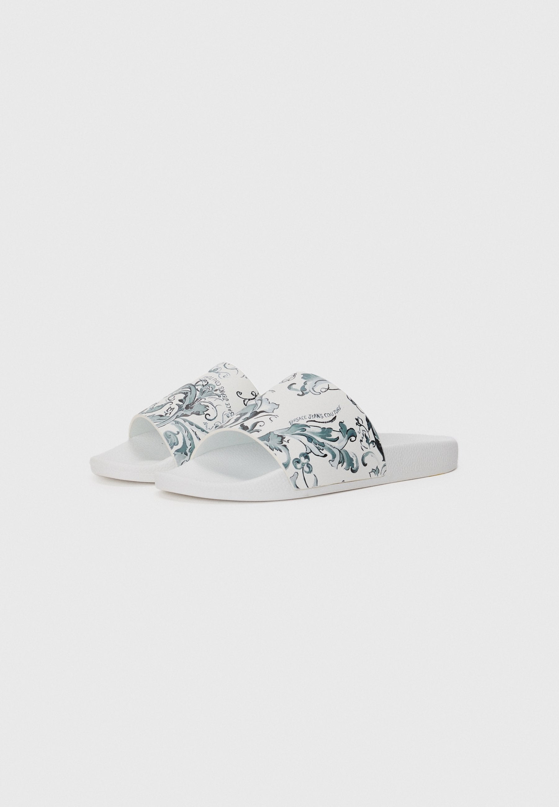 Pool slides - white/multi-coloured