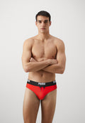 SWIM MEN LOGO BRIEF - Swimming briefs - red
