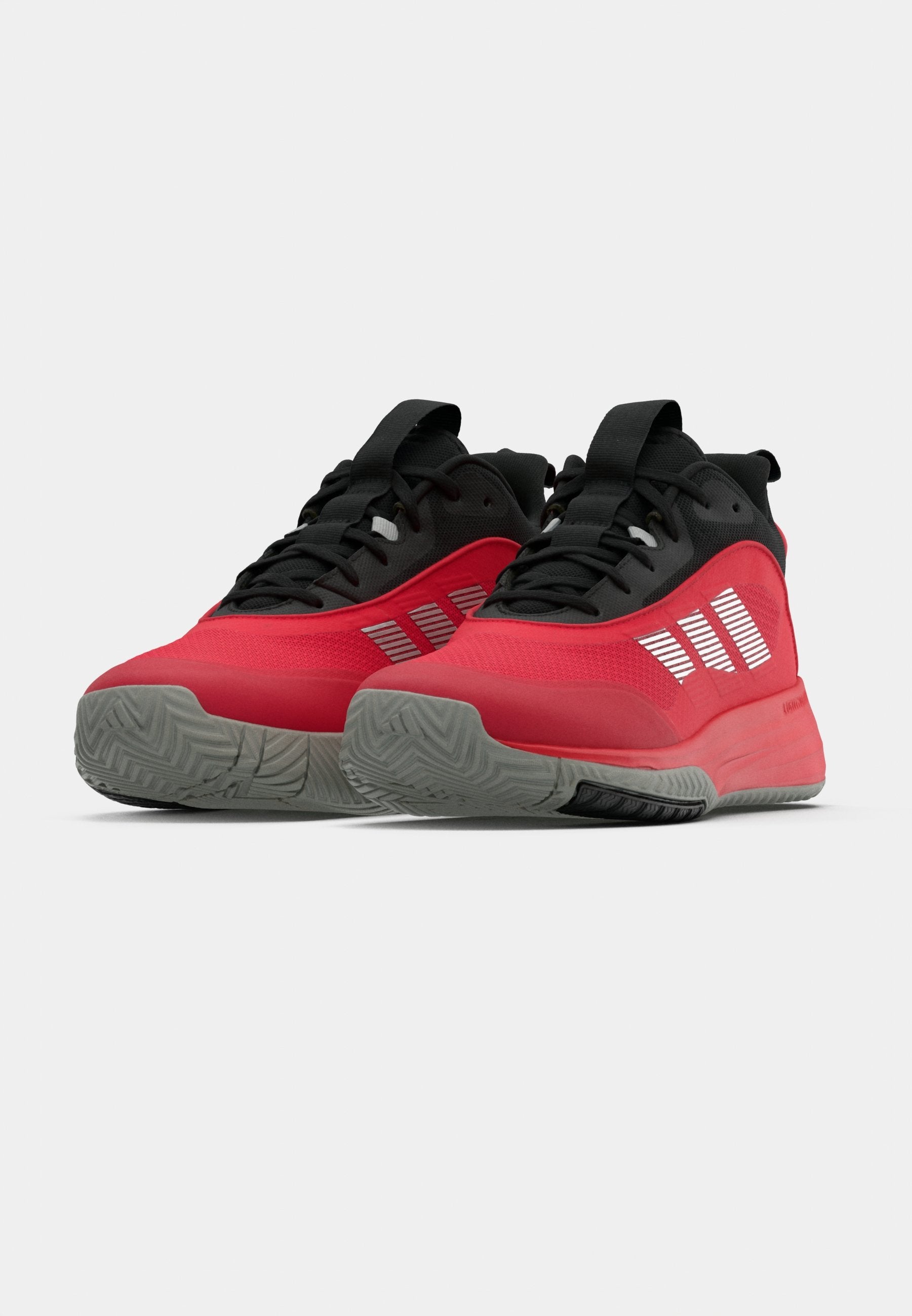 OWNTHEGAME 3.0 UNISEX - Basketball shoes - pure ruby/silver-coloured metallic/core black