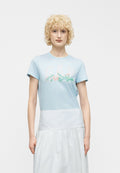 CREW GRAPHICS NOVELTY - Print T-shirt - poolside blue