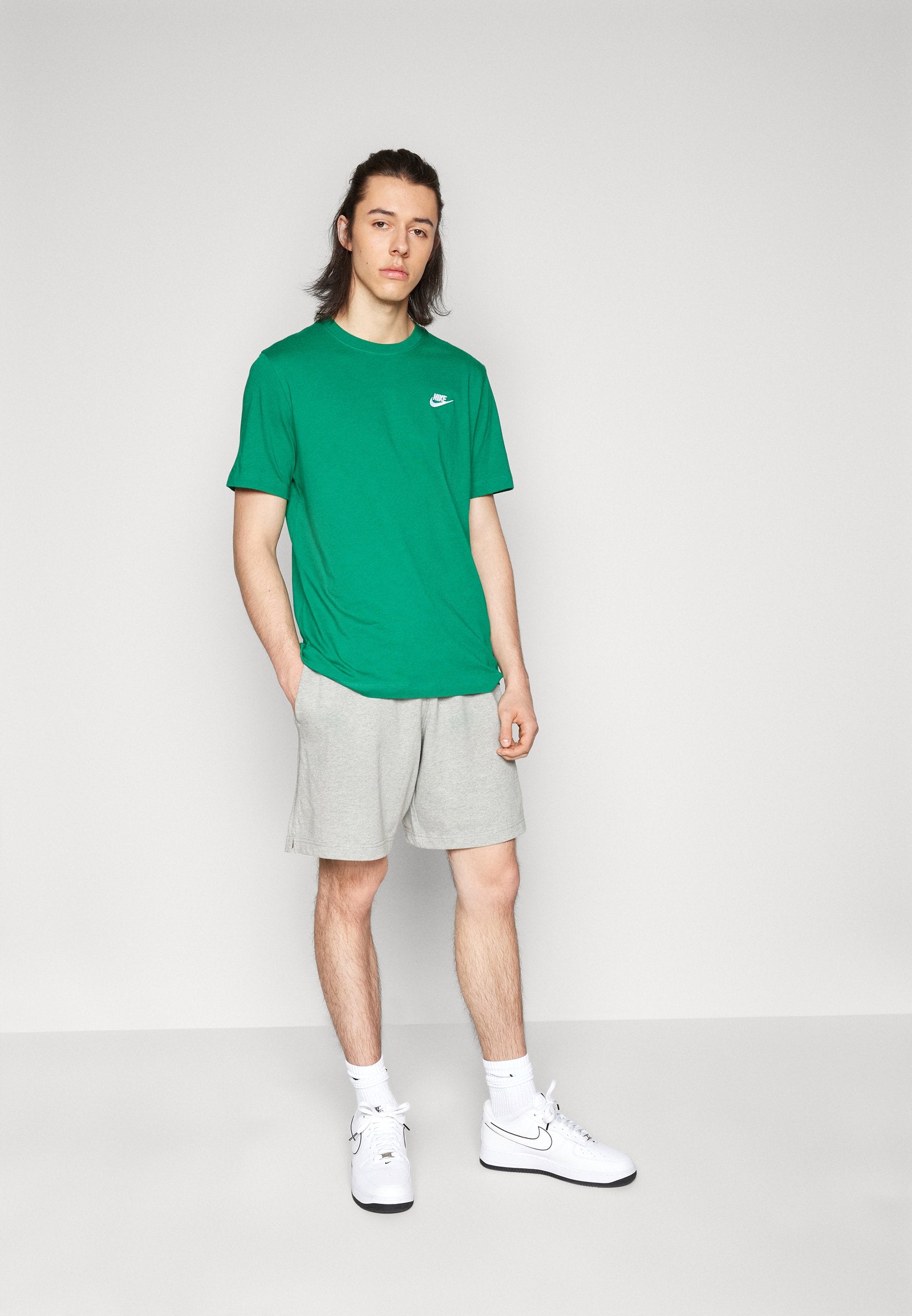 CLUB - Shorts - grey heather/white