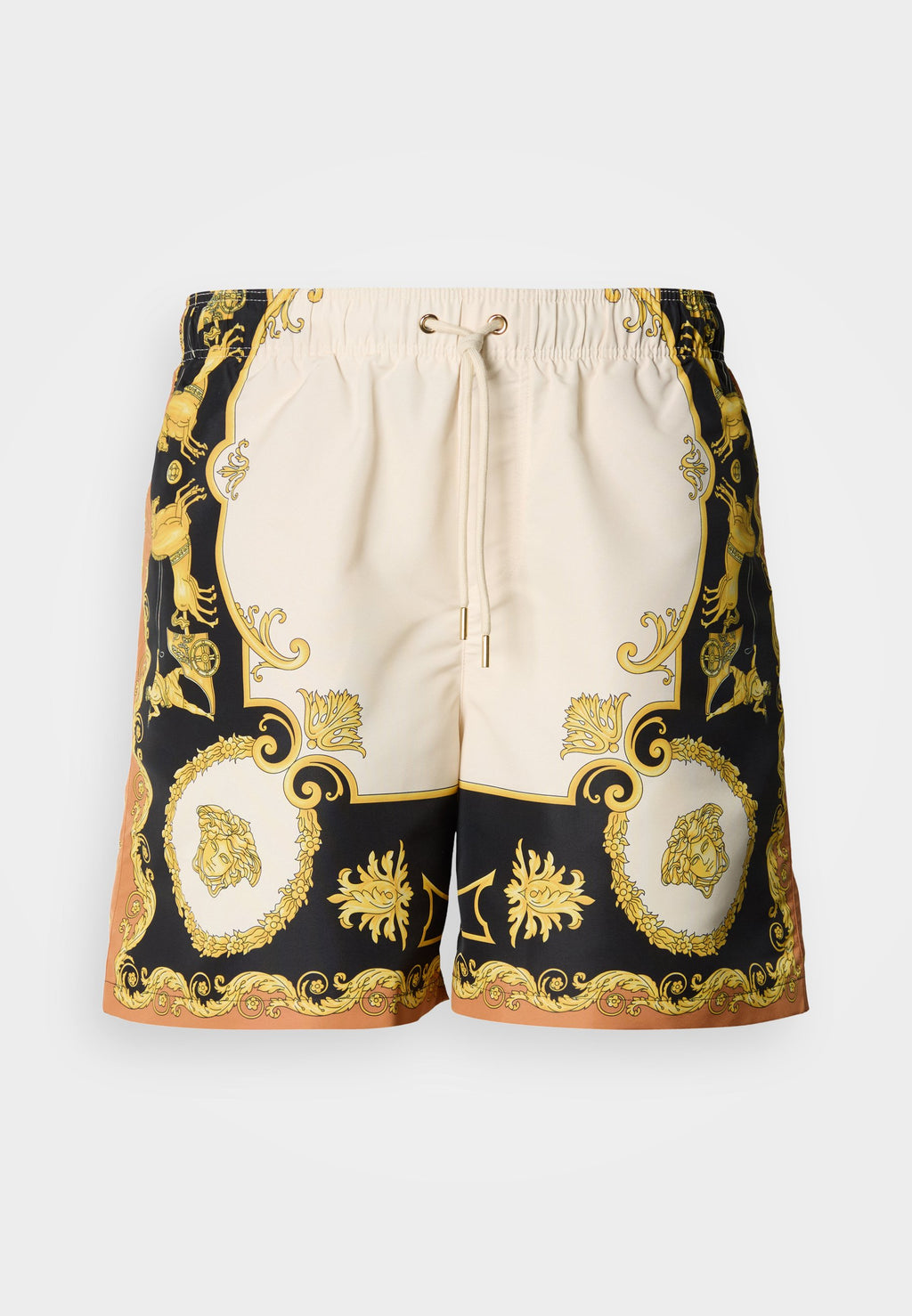 SWIM MYTHIC BAROCCO PRINT - Swimming shorts - black/ivory/autumn spice