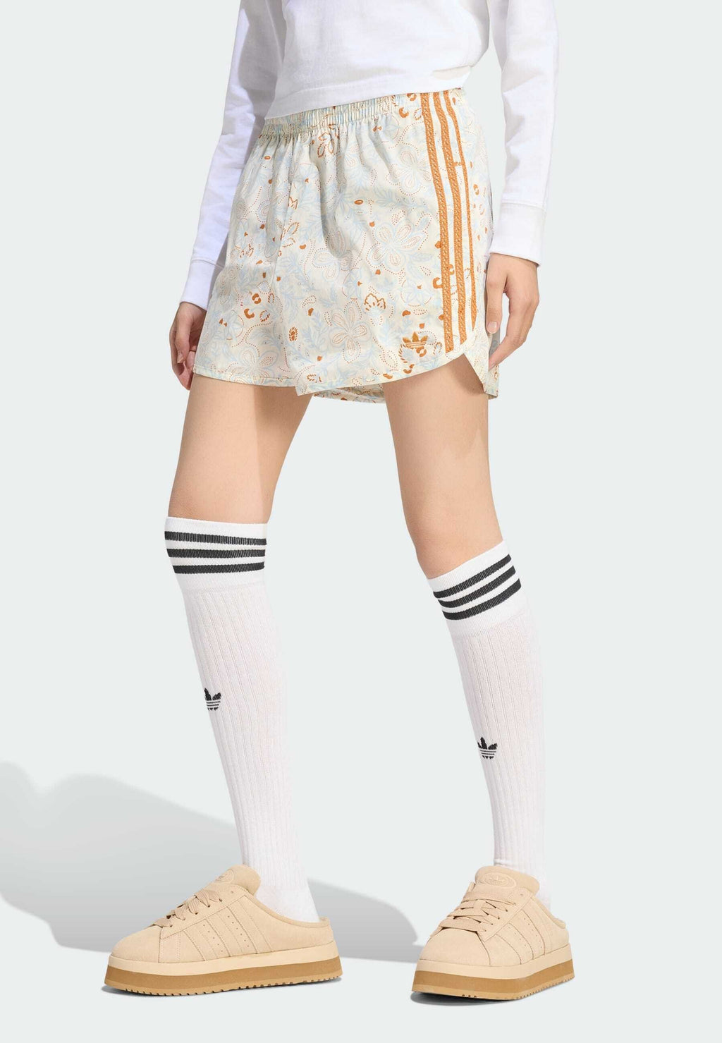 SUMMER GLOW AOP - Tracksuit bottoms - multicolorrustic orange