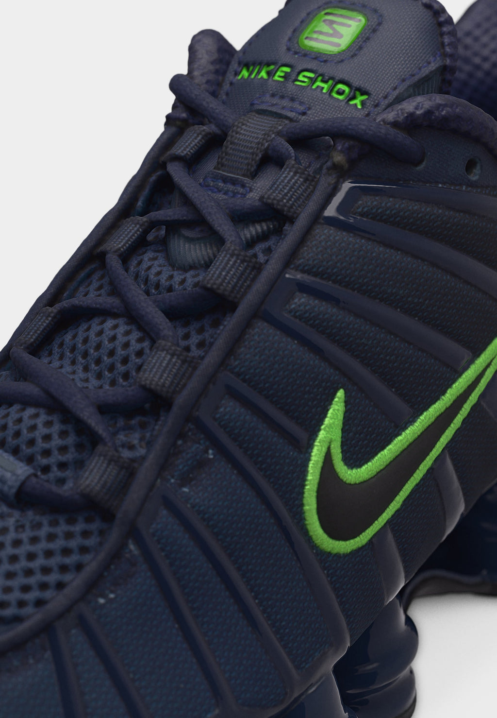 SHOX TL UNISEX - Trainers - thunder blue/black/obsidian/green strike