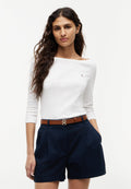 CODY BOAT NECK - Long sleeved top - ecru