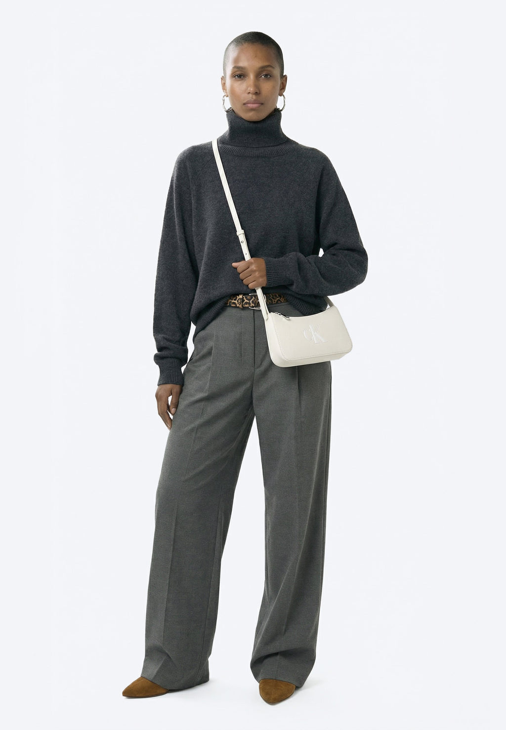 BOLD MINI BAG - Cross body bag - off-white