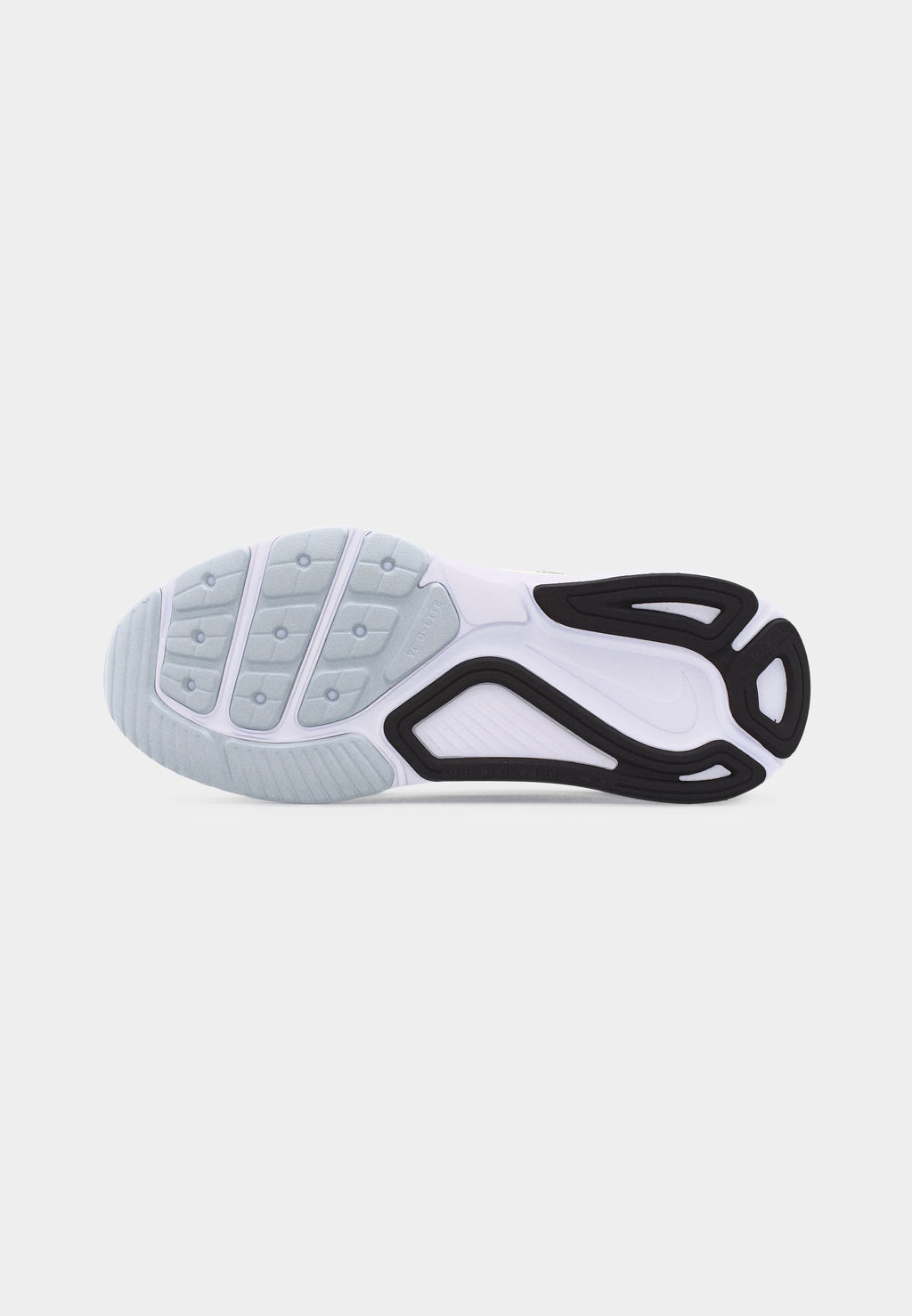 W NIKE STRUCTURE 26 - Yol koşu ayakkabısı - beyaz/siyah/saf platin renkli