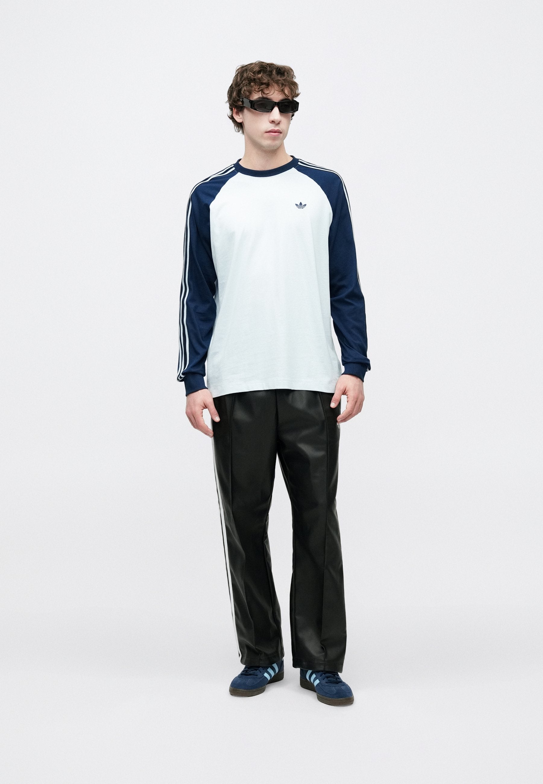 Long sleeved top - crystal sky/night indigo