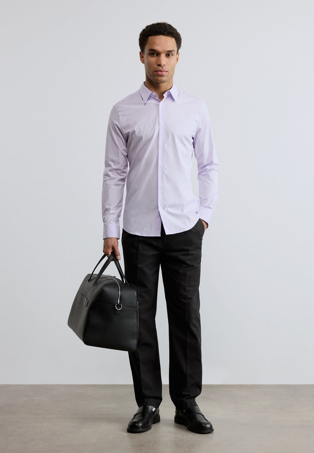 CHEMISE CINTREE STRETCH - Chemise - lilas île