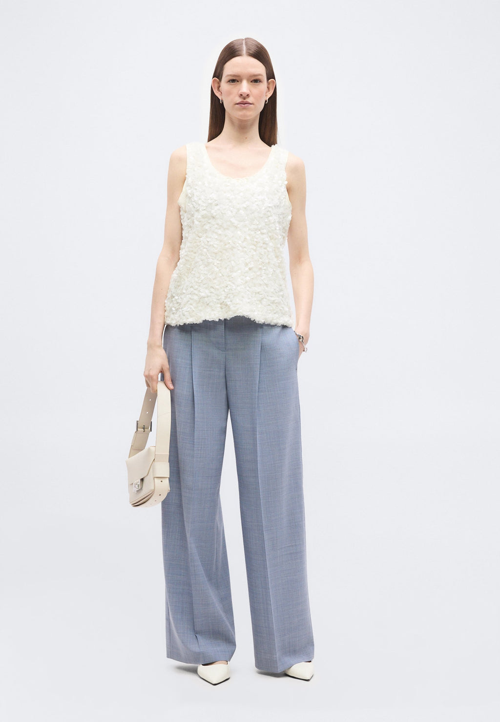 TIANA - Trousers - open blue
