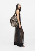 AUTOGRAPH PATCH FRINGE - Tote bag - black/white