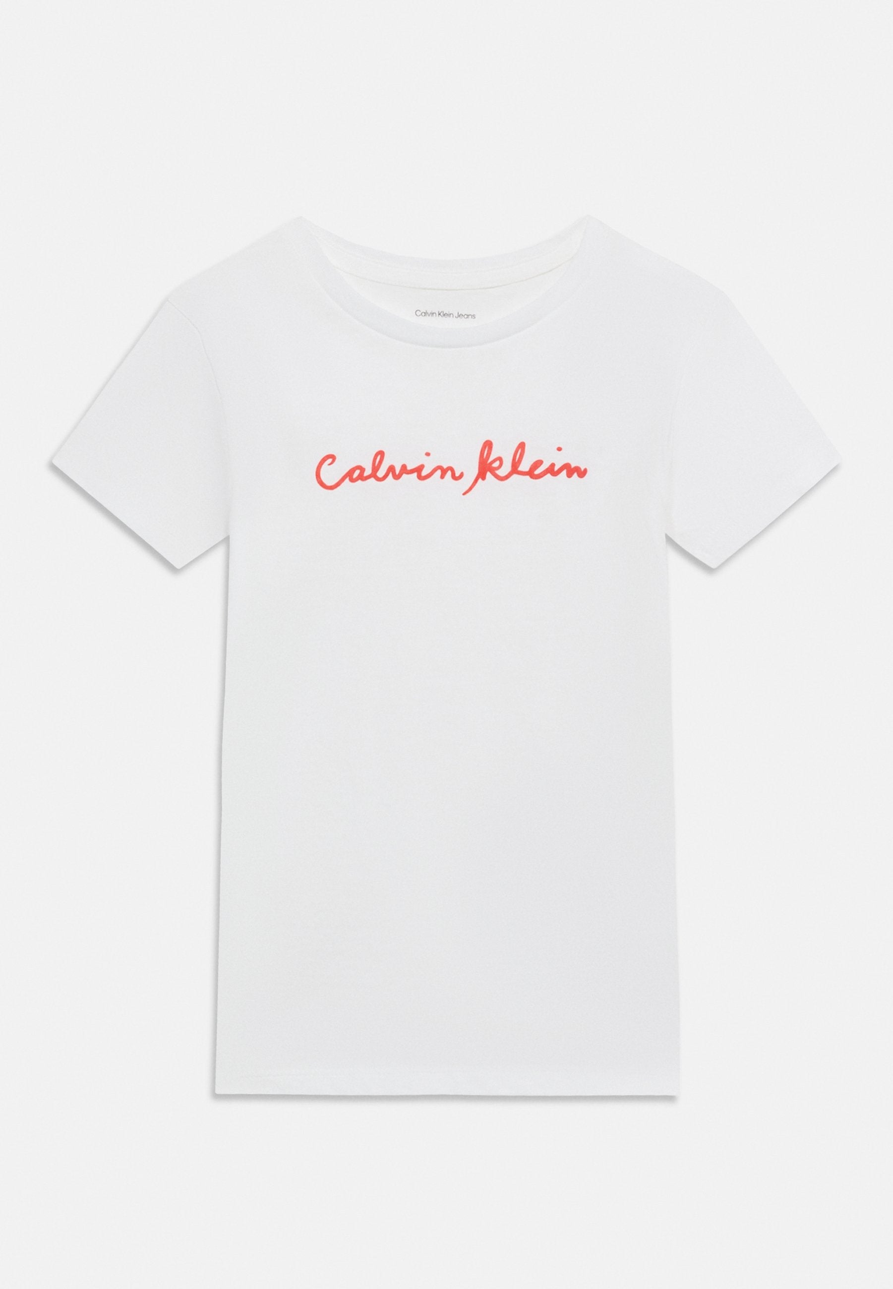SCRIPT LOGO SLIM - Print T-shirt - white